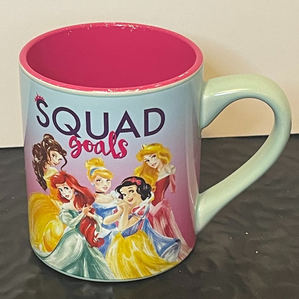 Disney Princess Squad Goals Ariel Aurora Belle Cinderella Cup Coffee Mug
